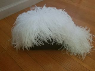 KNIGHTS OF COLUMBUS 4th DEGREE CHAPEAU OSTRICH FEATHER HAT WITH CASE.  SIZE LARGE 2