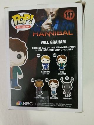 Funko Pop Television Hannibal Will Graham 147 Vaulted,  Protector 2