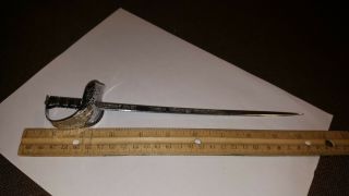 Miniature Sword Letter Opener 200th Anniversary Of Wilkinson Sword 1772 - 1972