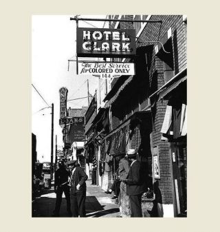 Colored Only Hotel Photo Black Negro Civil Rights,  Beale Street Memphis 1939
