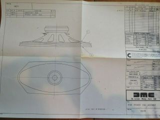 12 Small Delorean Motor Car Part Blueprints