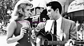 Ann Margret & Elvis Presley Outside The Fabulous Flamingo Hotel Publicity Photo