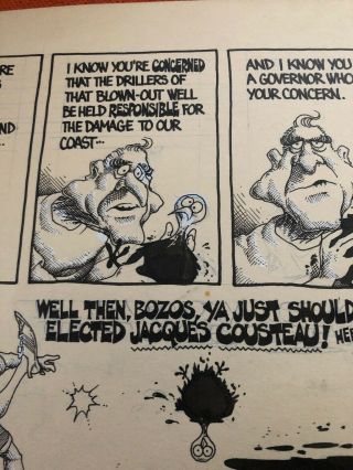 1979 Ben Sargent Austin American Statesman Texas Political Cartoon Bill Clements 4