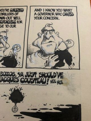 1979 Ben Sargent Austin American Statesman Texas Political Cartoon Bill Clements 5