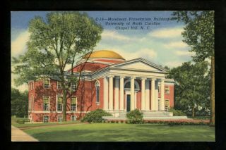 North Carolina Nc Postcard Chapel Hill,  Morehead Planetarium Building University