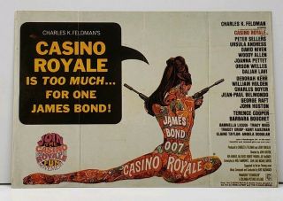 James Bond 007 Casino Royale Movie Poster Postcard G20