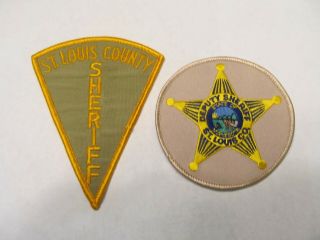 Minnesota St Louis Co Sheriff Patch Set Left Cheese Cloth