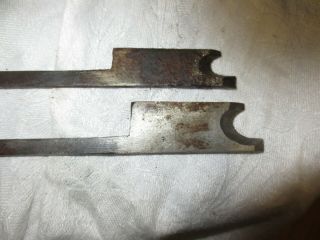 2 Antique Wooden Molding Plane 3/8 1/2 RARE SPAULDING ITHACA NY ALL NR 6