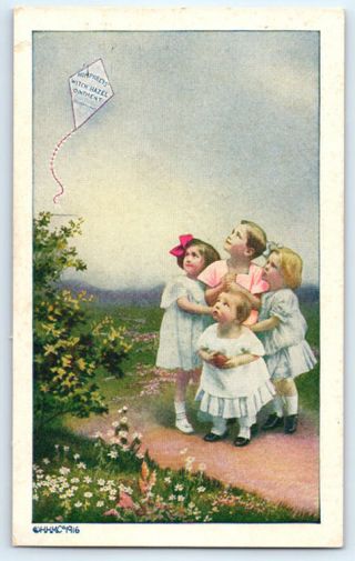 Vintage Humphreys Witch Hazel Trade Card / Cobbs Drugstore Springfield Illinois