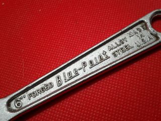 Vintage Snap - On Tools Kenosha Wisconsin Blue Point 6 " Adjustable Wrench (t1382
