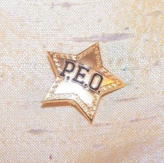 Peo Sisterhood Member Star Pin / Badge,  2000,  Do Or - P.  E.  O.