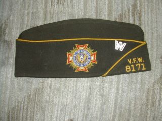 Vfw Post Commander Hat,  Muskego,  Wisconsin 1964