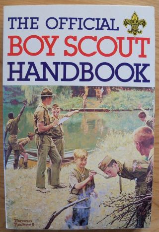 The Official Boy Scout Handbook 1979 N0rman Rockwell Cover Un -