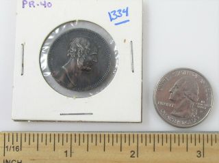 Abraham Lincoln James Garfield Bronze Medalet Coin Token Medallion 3