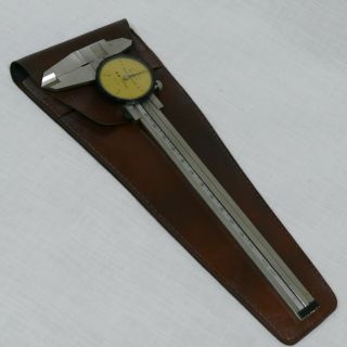 Brown & Sharpe Swiss Made Dial Caliper 599 - 578 - 10 W/ Case Machinist Tool
