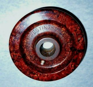 Vintage Westinghouse Micarta Knife Scales Material Antique Handles 6 " Wheel