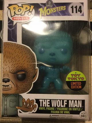 Funko Pop Universal Movie Monsters The Wolf Man 2016 Toy Tokyo Limited Edition