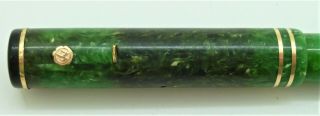 1920s WAHL EVERSHARP GOLDSEAL PERSONAL POINT JADE FULL SIZE FOUNTAIN PEN. 2