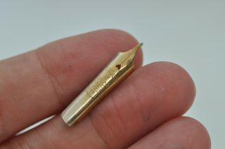 Rare Vintage Spare Mabie Todd Swan 3 Fountain Pen Nib 14ct Gold Medium Tip