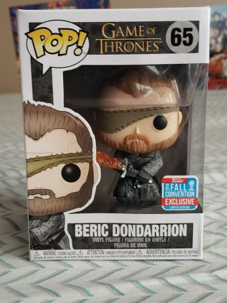 Funko Pop Game Of Thrones Beric Dondarrion Nycc 2018 Shared Exclusive