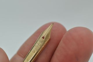 Lovely Rare Vintage Spare Parker Lucky Curve 3 Fountain Pen Nib - Med Flex Tip 3