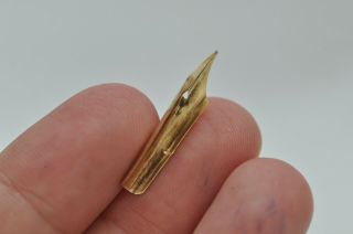 Lovely Rare Vintage Spare Parker Lucky Curve 3 Fountain Pen Nib - Med Flex Tip 5