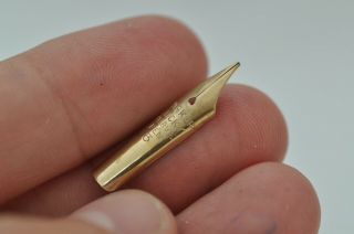 Lovely Rare Vintage Spare Parker Lucky Curve 3 Fountain Pen Nib - Med Flex Tip 7