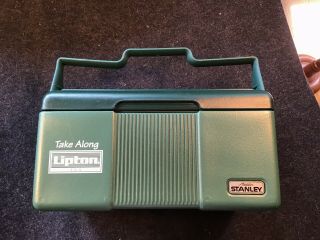Vintagealladin Stanley Lunchbox Cooler With Lipton Logo.