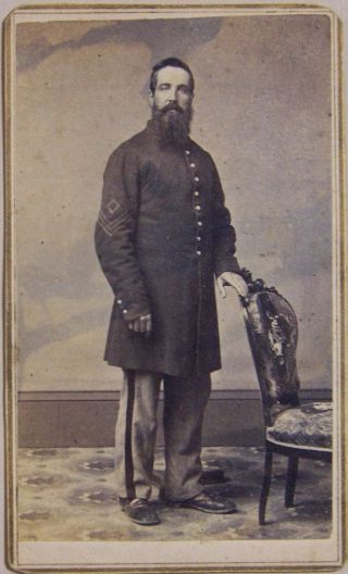 Civil War,  First Sergeant,  Infantry,  Cleveland,  Ohio,  James F.  Ryder Photo,  Cdv