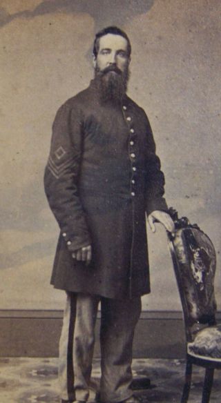 Civil War,  First Sergeant,  Infantry,  Cleveland,  Ohio,  James F.  Ryder photo,  CDV 2