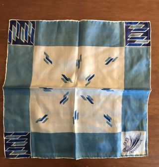 1933 Chicago World’s Fair Japanese Silk Advertising Handkerchief 2