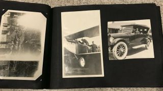 Antique 1920s Photo Album Northern California City Parades Cars Buildings Nature