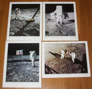 Vintage 1969 Apollo 11 Moon Landing NASA Issued 11x14 Photo Set Of 12 6