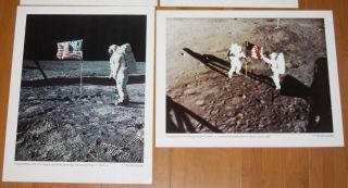Vintage 1969 Apollo 11 Moon Landing NASA Issued 11x14 Photo Set Of 12 8