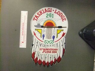 Boy Scout Oa 261 Taskiagi Lodge Jacket Patch Cb 8053gg