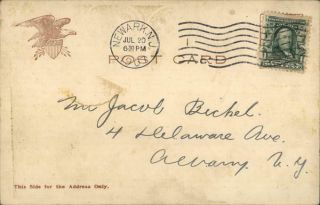 1907 Coney Island,  NY Helter - Skelter,  Luna Park Kings County York Postcard 3