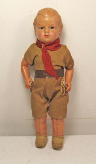 Vintage Boy Scout Doll 7 1/2 " Length