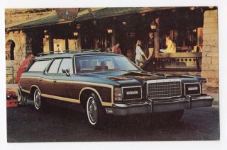 1977 Ford Ltd Country Squire Wagon Ford Advertising Postcard