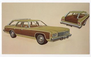 1974 Chevrolet Caprice Estate Wagon Gm Usa Advertising Postcard
