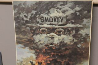 Vintage Smokey The Bear Poster What Will It Take? 1986 Great graphics 2