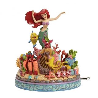 Jim Shore Disney Little Mermaid Under The Sea 25th Anniversary Musical Figurine