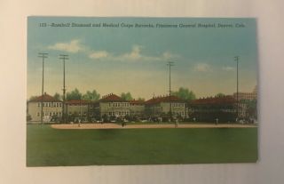 Vintage Postcard From Fitzsimons General Hospital,  Denver,  Co