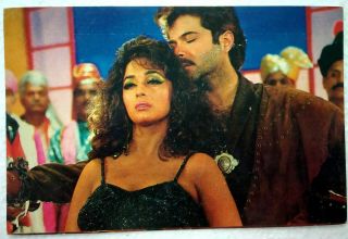Bollywood Actors - Anil Kapoor - Madhuri Dixit - Rare Post Card Postcard