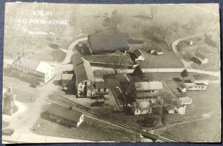 Vintage Brodbecks York County Pa Photo Postcard Krebs A - G Store Near Glenville