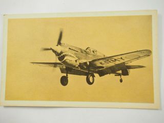 Curtiss P - 40 Warhawk U.  S.  Air Force Photo Card 20 2