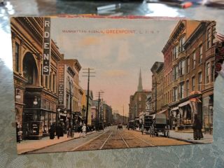 1910 Manhattan Avenue Greenpoint Long Island Brooklyn York City Post Card