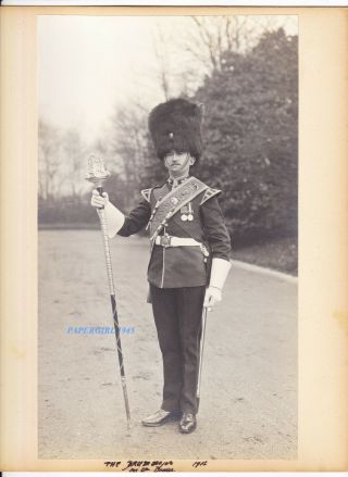 Royal Dublin Fusiliers Drum Major From Around C.  1907/10