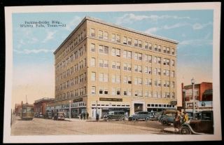 1920 Wichita Falls Texas Tx Perkins Snider Bldg Vintage Postcard