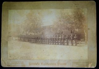 Large Cabinet Photo Of U.  S.  Soldiers Circa 1886 In Santa Cruz,  California