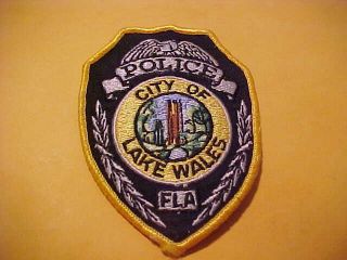 Lake Wales Florida Police Patch Shoulder Size